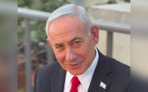 Prime Minister Benjamin Netanyahu issues a video statement on August 4, 2026. (Screen capture/Facebook)