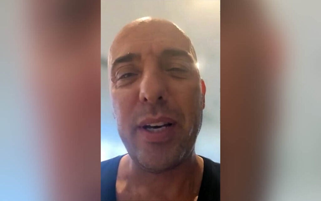 Tzvika Manes is interviewed by Channel 12 on his return to Israel after helping subdue a flydubai copilot who tried to hijack and crash a plane full of Israelis on September 30, 2026. (Screenshot/Channel 12)