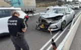 The scene of an 18-car pileup on Route 65 in the Lower Galilee, September 29, 2026. (Police Spokesperson's Unit)