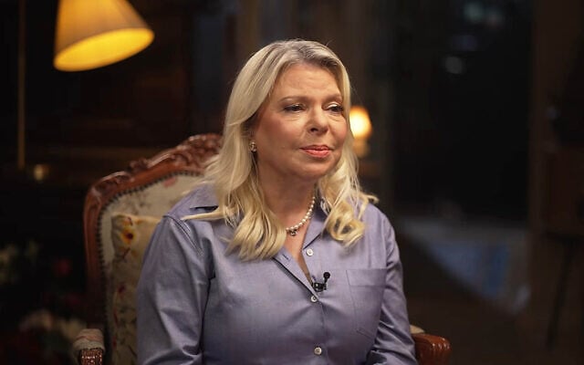 Sara Netanyahu in a Channel 14 interview broadcast on August 31, 2026. (Screenshot/Channel 14) Sara Netanyahu in a Channel 14 interview broadcast on August 31, 2026. (Screenshot/Channel 14)