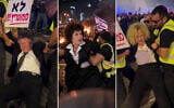 An AI-generated video posted September 15, 2026 by Religious Zionism leader Bezalel Smotrich depicts (left to right) Supreme Court President Isaac Amit, fellow justice Daphne Barak-Erez, and Attorney General Gali Baharav-Miara being forcibly removed at a protest. (Bezalel Smotrich via X)