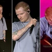 Ed Sheeran speaks at the start of a concert in Philadelphia, on September 19, 2026. (Screenshots/Ed Sheeran via Instagram/X, used in accordance with Clause 27a of the Copyright Law)