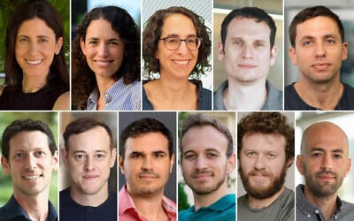 Winners of the 2026 ERC starting grants, from left to right, top row: Dr. Sharon Fleischer, Tel Aviv University, Dr. Leeat Keren, the Weizmann Institute of Science, Dr. Reuma Gadassi-Polack, Bar-Ilan University, Dr. Hagai Maron, the Technion-Israel Institute of Technology, Dr. Nir Hananya, the Technion-Israel Institute of Technology; bottom row, from left to right: Dr. Ran Finkelstein, Tel Aviv University, Dr Amit Vinograd, Tel Aviv University, Dr. Michael Chapman, Tel Aviv University, Dr. Or Zamir, Tel Aviv University, Dr. Arnold Filtser, Bar-Ilan University, Prof. Dean Doron of the Institute for the Theory of Computing in the Stein Faculty of Computer and Information Science at Ben-Gurion University of the Negev. (Photo of Keren, courtesy/Itai Belson; photo of Vinograd, courtesy/Yael Tzur; photo of Filtser, courtesy/Gabe Gomez; all other photos, courtesy)