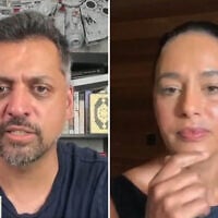New York Times columnist Wajahat Ali (left) and Palestinian journalist Rula Jebreal (right) on Ali's podcast "The Left Hook," September 4, 2026. (Screen capture: X/Wajahat Ali)