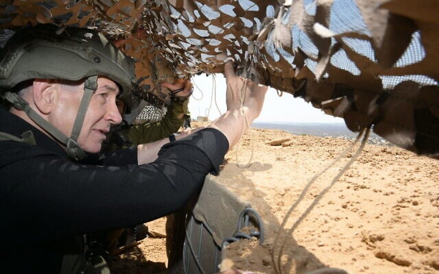 Prime Minister Benjamin Netanyahu visiting an IDF post in Gaza, September 2, 2026. (Amos Ben Gershom / GPO)