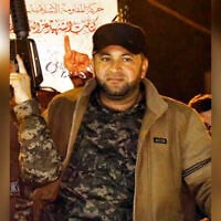 Muhammad Abdul Salam al-Yazouri, slain commander of Hamas's Khan Younis Brigade, is seen in an undated photo shared to social media after his death in an IDF airstrike, September 11, 2026. (X, used in accordance with Clause 27a of the Copyright Law)