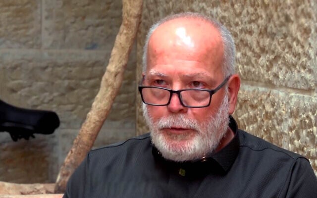 Ahmad al-Husseini is interviewed by Channel 13 on September 30, 2026. (Screen capture/Channel 13) Ahmad al-Husseini is interviewed by Channel 13 on September 30, 2026. (Screen capture/Channel 13)