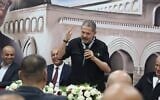 Fatah Central Committee member Yasser Abbas speaks during a visit to the northern West Bank city of Jenin on September 13, 2026. (Yasser Abbas/Facebook)