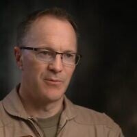 The air crew officer shot down over Iran in April and identified only as Bravo gives an interview broadcast September 13, 2026 (Screen grab/CBS 60 Minutes)