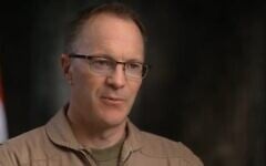 The air crew officer shot down over Iran in April and identified only as Bravo gives an interview broadcast September 13, 2026 (Screen grab/CBS 60 Minutes)