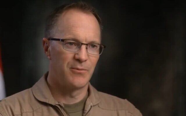 The air crew officer shot down over Iran in April and identified only as Bravo gives an interview broadcast September 13, 2026 (Screen grab/CBS 60 Minutes)