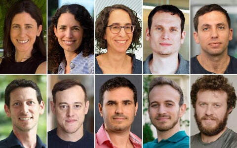 Winners of the 2026 ERC starting grants, from left to right, top row: Dr. Sharon Fleischer, Tel Aviv University, Dr. Leeat Keren, the Weizmann Institute of Science, Dr. Reuma Gadassi-Polack, Bar-Ilan University, Dr. Hagai Maron, the Technion-Israel Institute of Technology, Dr. Nir Hananya, the Technion-Israel Institute of Technology; bottom row, from left to right: Dr. Ran Finkelstein, Tel Aviv University, Dr Amit Vinograd, Tel Aviv University, Dr. Michael Chapman, Tel Aviv University, Dr. Or Zamir, Tel Aviv University, Dr. Arnold Filtser, Bar-Ilan University. (Photo of Keren, courtesy/Itai Belson; photo of Vinograd, courtesy/Yael Tzur; photo of Filtser, courtesy/Gabe Gomez; all other photos, courtesy)