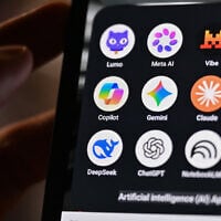 This illustrative photograph shows a handheld smartphone displaying the icons of some of the main artificial intelligence based apps, in Saint-Mande, east of Paris, on July 15, 2026. (Martin LELIEVRE/AFP)