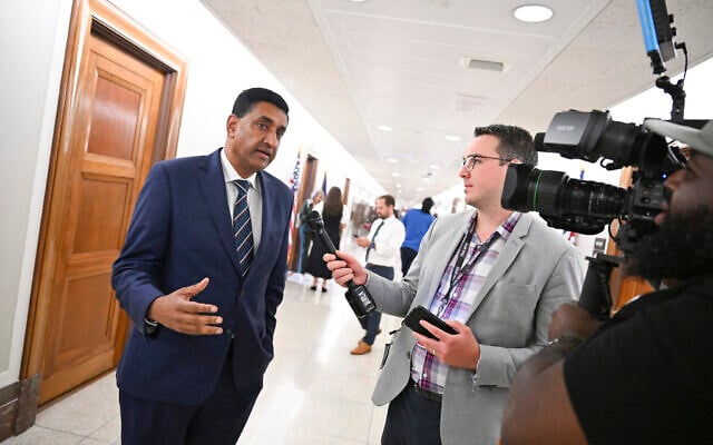 Representative Ro Khanna (D-CA) speaks with journalists before US Senator Bernie Sanders (D-VT) addressed an Artificial Intelligence (AI) briefing for Senators on September 16, 2026 at the US Capitol in Washington, DC. (Roberto Schmidt/Getty Images/AFP) Representative Ro Khanna (D-CA) speaks with journalists before US Senator Bernie Sanders (D-VT) addressed an Artificial Intelligence (AI) briefing for Senators on September 16, 2026 at the US Capitol in Washington, DC. (Roberto Schmidt/Getty Images/AFP)