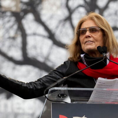 Writer and political activist Gloria Steinem speaks to the crowd during the Women’s March on Washington, January 21, 2017, in Washington. (AP/Jose Luis Magana) Writer and political activist Gloria Steinem speaks to the crowd during the Women’s March on Washington, January 21, 2017, in Washington. (AP/Jose Luis Magana)