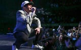 Macklemore performs at Austin City Limits Live at the Moody Theater during the South by Southwest Music Festival on March 17, 2023, in Austin, Texas. (Jack Plunkett/Invision/AP)