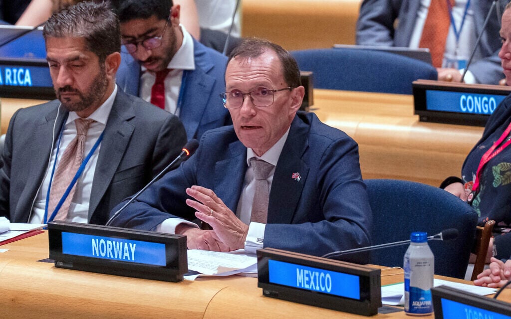 Norway says sanctioning settlements ‘the right thing to do,’ as potential Israeli retaliation looms