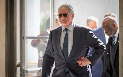 Leon Black, a billionaire who was close with Jeffrey Epstein, arrives for a closed-door interview with the House Oversight Committee at the Capitol in Washington, June 26, 2026. (AP/J. Scott Applewhite)