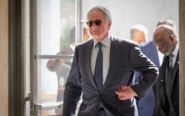 Leon Black, a billionaire who was close with Jeffrey Epstein, arrives for a closed-door interview with the House Oversight Committee at the Capitol in Washington, June 26, 2026. (AP/J. Scott Applewhite) Leon Black, a billionaire who was close with Jeffrey Epstein, arrives for a closed-door interview with the House Oversight Committee at the Capitol in Washington, June 26, 2026. (AP/J. Scott Applewhite)