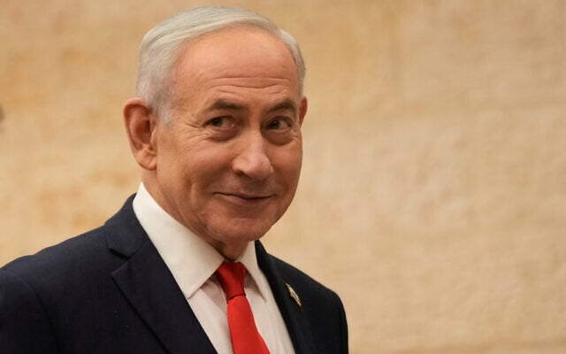 Prime Minister Benjamin Netanyahu, casts his ballot in his Likud party primary elections ahead of Israel’s general election in October, in Jerusalem, August 17, 2026. (AP Photo/Ohad Zwigenberg, Pool)