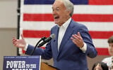 Massachusetts State Sen. Ed Markey speaks during a Get Out the Vote event supporting Markey, August 29, 2026 in Boston. (AP Photo/Mark Stockwell)