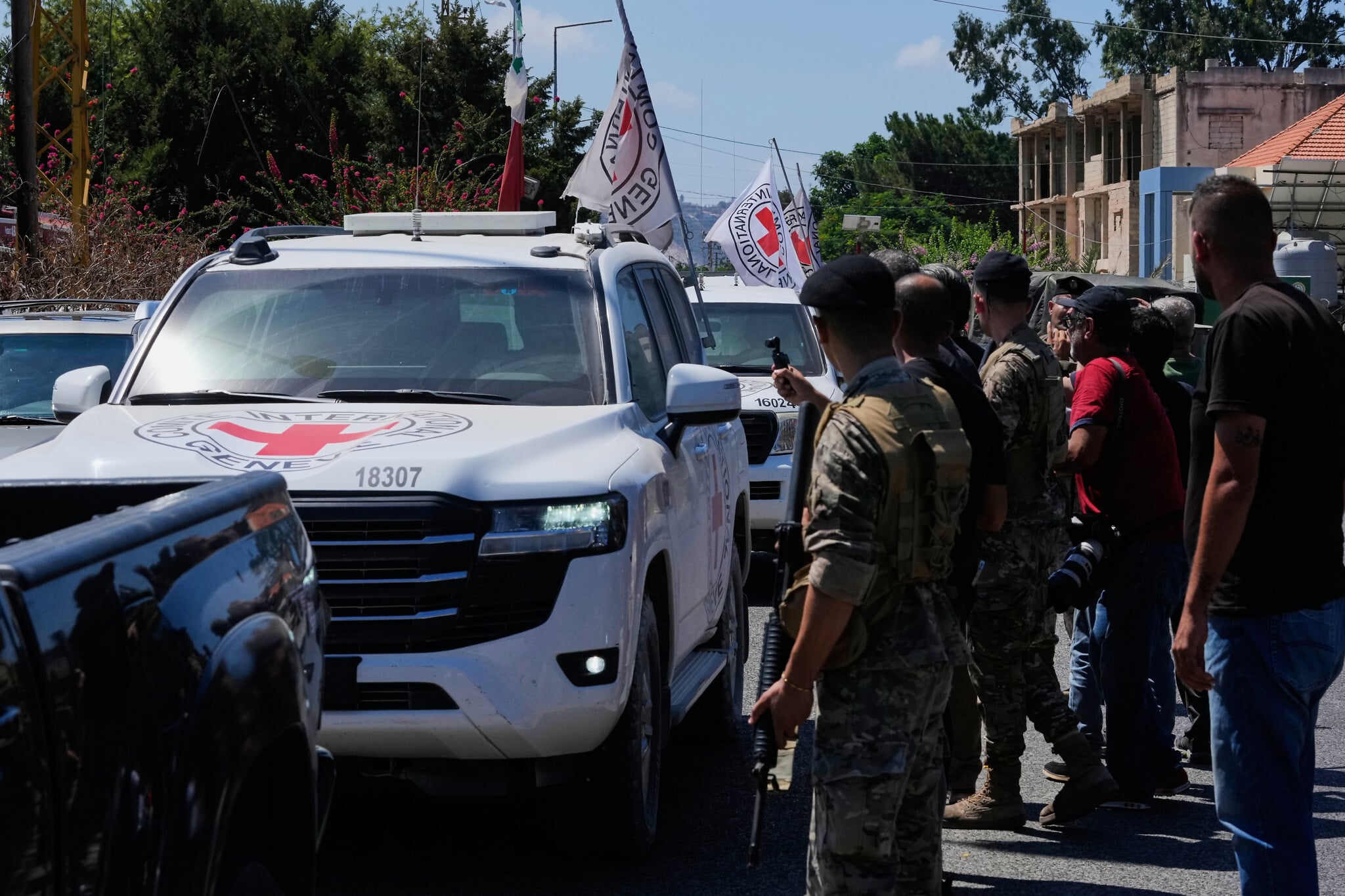 Red Cross hands four more civilians detained by Israel in security zone to...