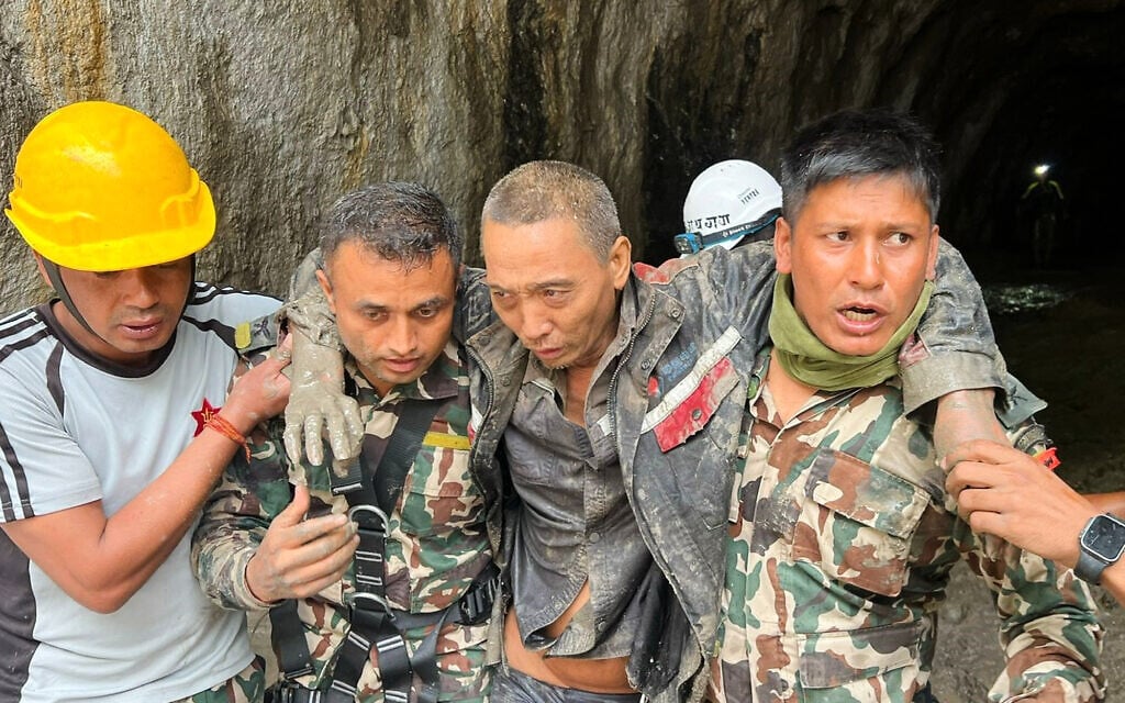 Rescuers in Nepal pull 2 people alive from the debris 10 days after devastating floods
