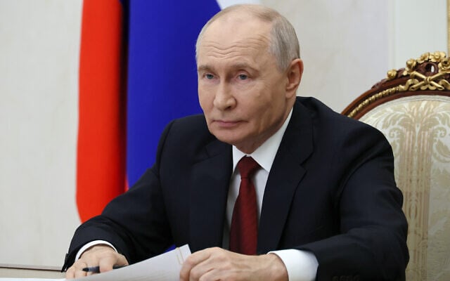 Russian President Vladimir Putin attends the launch of the main pipeline of Rosneft’s Vostok Oil project to the Sever Bay (North Bay) port terminal on the Taymyr Peninsula, via videoconference, at the Kremlin in Moscow, September 5, 2026. (Mikhail Metzel/Sputnik, Kremlin Pool Photo via AP) Russian President Vladimir Putin attends the launch of the main pipeline of Rosneft’s Vostok Oil project to the Sever Bay (North Bay) port terminal on the Taymyr Peninsula, via videoconference, at the Kremlin in Moscow, September 5, 2026. (Mikhail Metzel/Sputnik, Kremlin Pool Photo via AP)