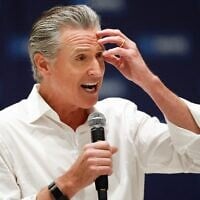 California Governor Gavin Newsom speaks at a rally September 5, 2026, in Monroe, North Carolina. (AP Photo/Nell Redmond)