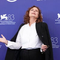 Susan Sarandon poses for photographers at the photo call for the film "The Echo Chamber" during the 83rd edition of the Venice Film Festival in Venice, Italy, on September 6, 2026. (Scott A Garfitt/Invision/AP) Susan Sarandon poses for photographers at the photo call for the film "The Echo Chamber" during the 83rd edition of the Venice Film Festival in Venice, Italy, on September 6, 2026. (Scott A Garfitt/Invision/AP)