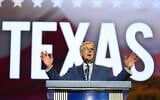 Texas Lt. Gov. Dan Patrick speaks at the Republican convention September 10, 2026, in Dallas. (AP Photo/Julio Cortez)