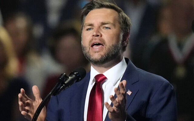 Vice President JD Vance speaks at the Republican convention September 10, 2026, in Dallas. (AP Photo/Alex Brandon)