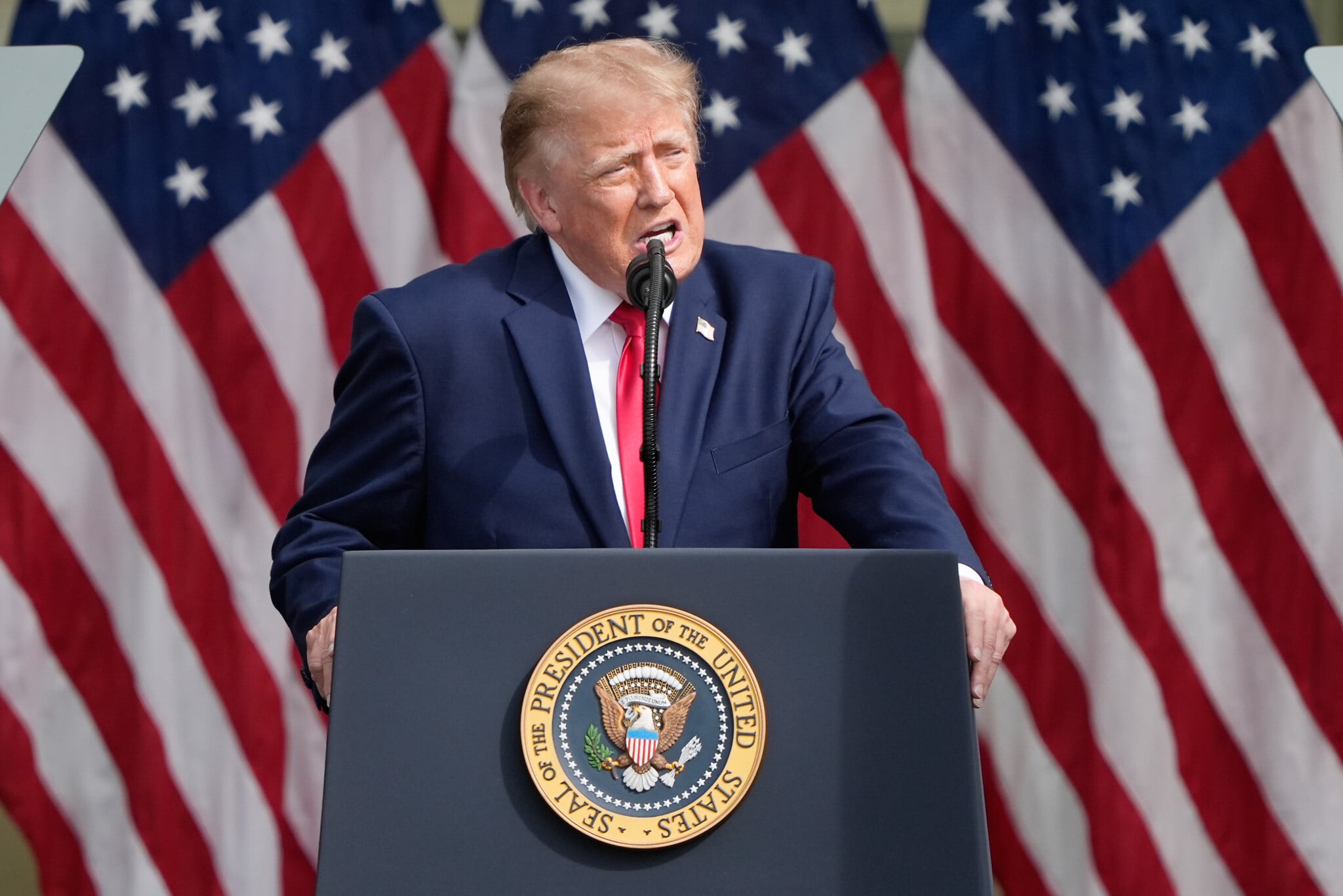 President Trump at the Pentagon's 9/11 anniversary ceremony, Sept 11, 2026