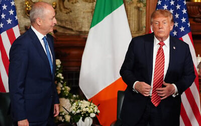 Ireland’s Prime Minister Micheál Martin, left, and US President Donald Trump during a meeting at Farmleigh House in Dublin, Ireland, on September 12, 2026. (AP Photo/Julia Demaree Nikhinson) Ireland’s Prime Minister Micheál Martin, left, and US President Donald Trump during a meeting at Farmleigh House in Dublin, Ireland, on September 12, 2026. (AP Photo/Julia Demaree Nikhinson)