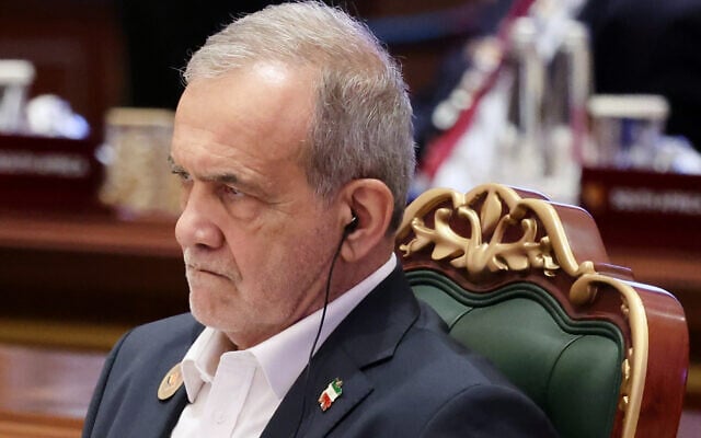 Iranian President Masoud Pezeshkian attends the BRICS Summit in New Delhi, India, September 12, 2026. (Alexander Kazakov, Sputnik, Kremlin/Pool Photo via AP) Iranian President Masoud Pezeshkian attends the BRICS Summit in New Delhi, India, September 12, 2026. (Alexander Kazakov, Sputnik, Kremlin/Pool Photo via AP)