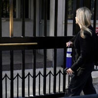 CNN Senior White House Reporter Betsy Klein walks to the White House, September 19, 2026, in Washington. (AP Photo/Jose Luis Magana)