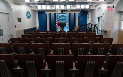 The James Brady Press Briefing Room is seen at the White House, September 19, 2026, in Washington. (AP Photo/Jose Luis Magana) The James Brady Press Briefing Room is seen at the White House, September 19, 2026, in Washington. (AP Photo/Jose Luis Magana)