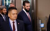 Syria’s President Ahmed al-Sharaa, right, arrives ahead of the 81st session of the United Nations General Assembly at United Nations headquarters, September 22, 2026. (AP Photo/Stefan Jeremiah)
