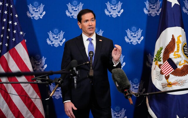 United States Secretary of State Marco Rubio speaks to the media after meeting with Russian Foreign Minister Sergey Lavrov, September 23, 2026, in New York. (AP Photo/Yuki Iwamura)