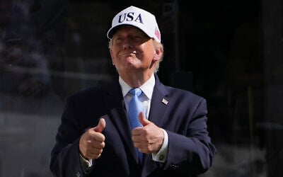 US President Donald Trump attends the Presidents Cup golf tournament at Medinah Country Club, September 27, 2026, in Medinah, Ill. (AP Photo/Julia Demaree Nikhinson) US President Donald Trump attends the Presidents Cup golf tournament at Medinah Country Club, September 27, 2026, in Medinah, Ill. (AP Photo/Julia Demaree Nikhinson)
