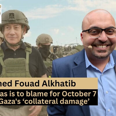 Head of Realign for Palestine Ahmed Fouad Alkhatib joins host Amanda Borschel-Dan for this week's What Matters Now. (Maayan Toaf/GPO)