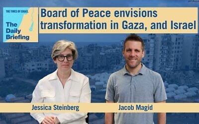 US bureau chief Jacob Magid appears on the Daily Briefing with host Jessica Steinberg (AP)
