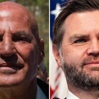 Radio personality Sid Rosenberg (left) and US Vice President JD Vance. (David Dee Delgado/Getty Images via AFP, AP Photo/Alex Brandon)