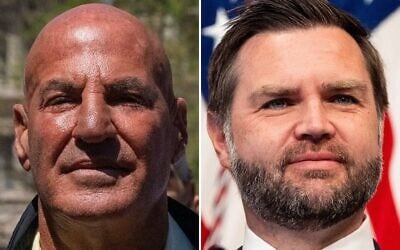 Radio personality Sid Rosenberg (left) and US Vice President JD Vance. (David Dee Delgado/Getty Images via AFP, AP Photo/Alex Brandon)