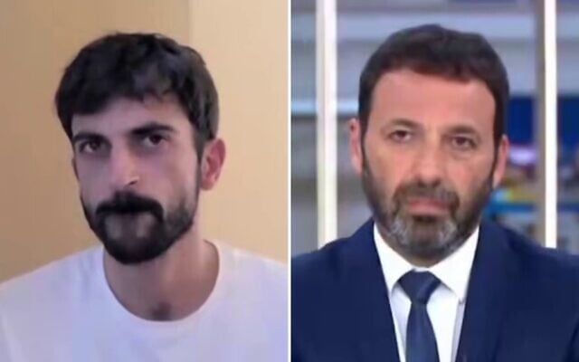 Yuval Abraham (left), in an interview on Channel 13 with presenter Raviv Drucker (right), September 14, 2026. (Screenshots)