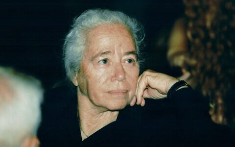 Rachel Rabin, the sister of late Israeli Prime Minister Yitzhak Rabin, passed away on September 11, 2026 in an undated photo. (Moshe Shai/Flash90)