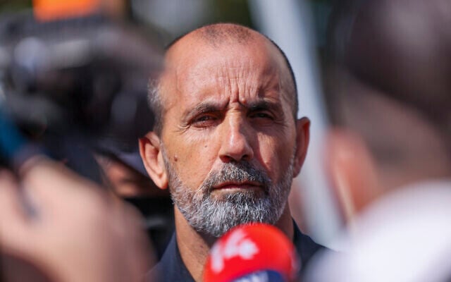 Israel Police Commissioner Daniel Levy at the scene of a shooting incident in Ramle, May 11, 2026. (Yossi Aloni/Flash90)
