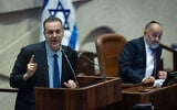 Culture and Sports Minister Miki Zohar attends a plenum session at the assembly hall of the Knesset in Jerusalem, May 20, 2026. (Yonatan Sindel/Flash90)