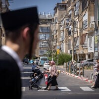 The densely built city of Bnei Brak, near Tel Aviv, July 15, 2026. (Miriam Alster/FLASH90)