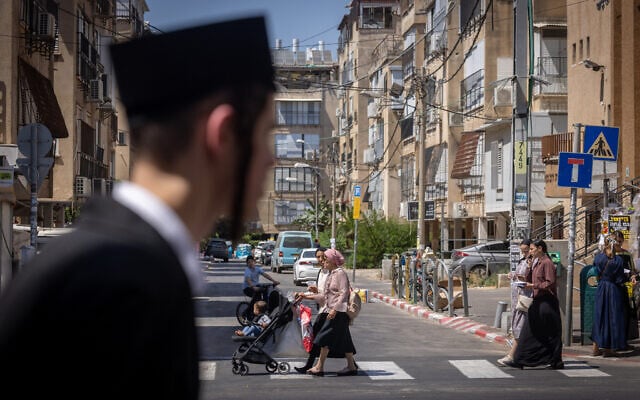 The densely built city of Bnei Brak, near Tel Aviv, July 15, 2026. (Miriam Alster/FLASH90)